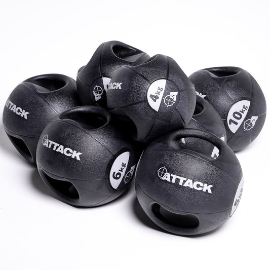 Attack Fitness Double Grip Medicine Balls - Home Fitness Zone